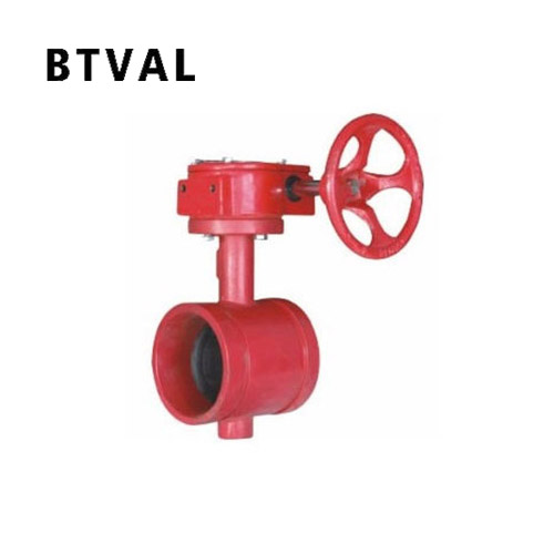 D381X grooved worm wheel butterfly valve
