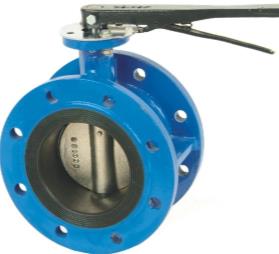 Flanged center line butterfly valve by Hand Level Operation